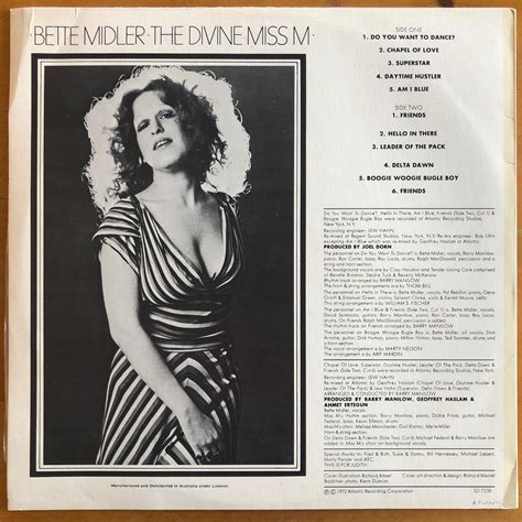bet midler|Bette Midler The Divine Miss MBette Midler The Divine Miss M.